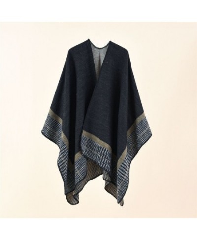 40 Colors Autumn Shawls Poncho for Women Winter Warm Cardigan Sweater Black Kawaii 2022 Female Fall Shawl Beach Dress Tunic $...