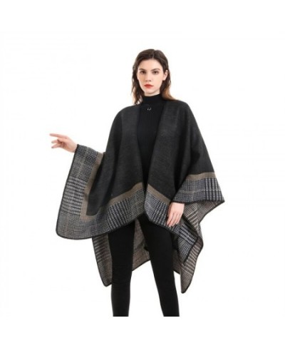 40 Colors Autumn Shawls Poncho for Women Winter Warm Cardigan Sweater Black Kawaii 2022 Female Fall Shawl Beach Dress Tunic $...