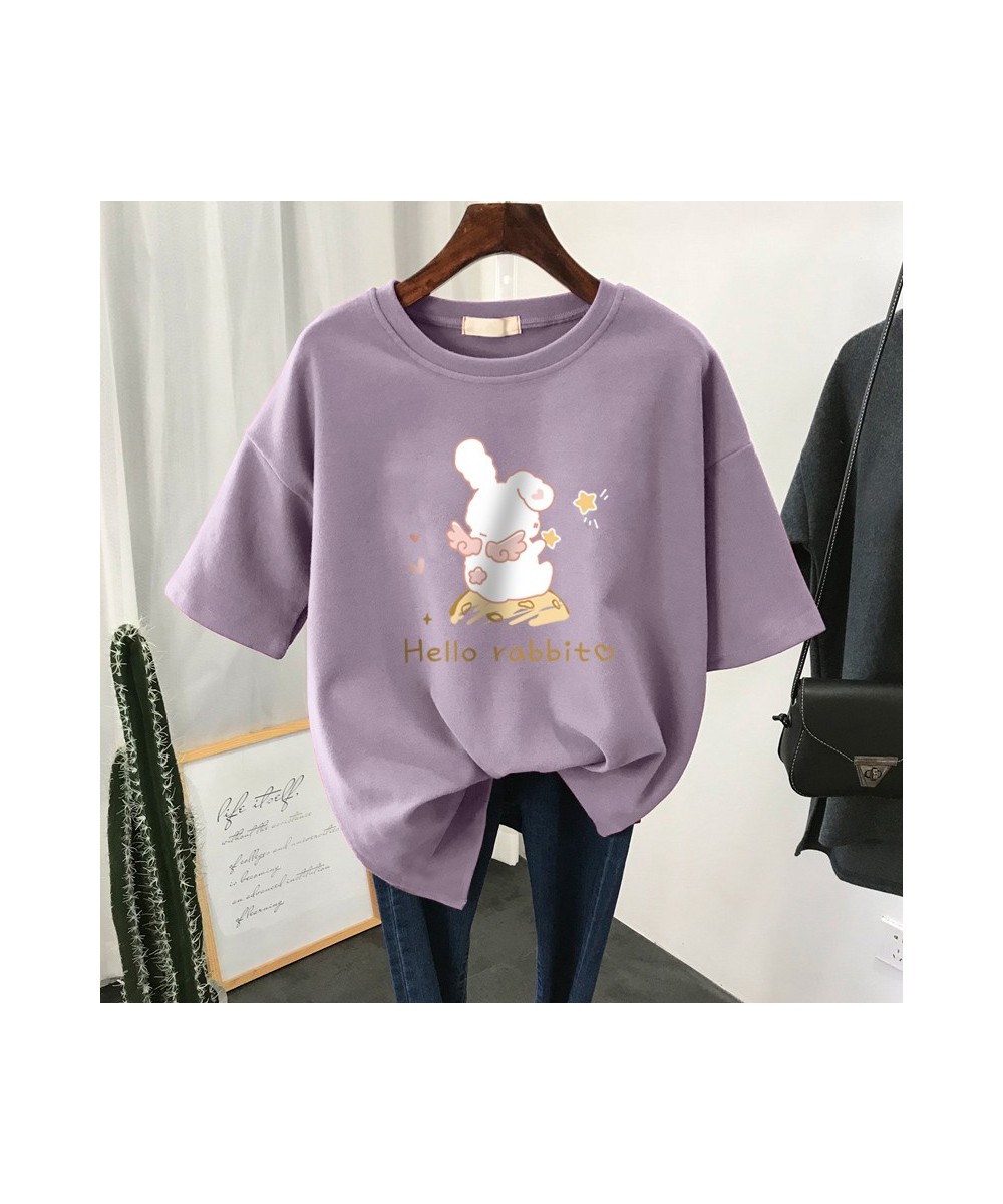 100% Cotton L-6XL T Shirt Plus Size Tshirt Short Sleeve Women Top Summer Cartoon Print Couple O Neck Oversized T Shirts $35.1...