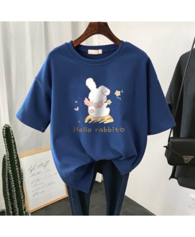 100% Cotton L-6XL T Shirt Plus Size Tshirt Short Sleeve Women Top Summer Cartoon Print Couple O Neck Oversized T Shirts $35.1...