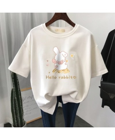 100% Cotton L-6XL T Shirt Plus Size Tshirt Short Sleeve Women Top Summer Cartoon Print Couple O Neck Oversized T Shirts $35.1...