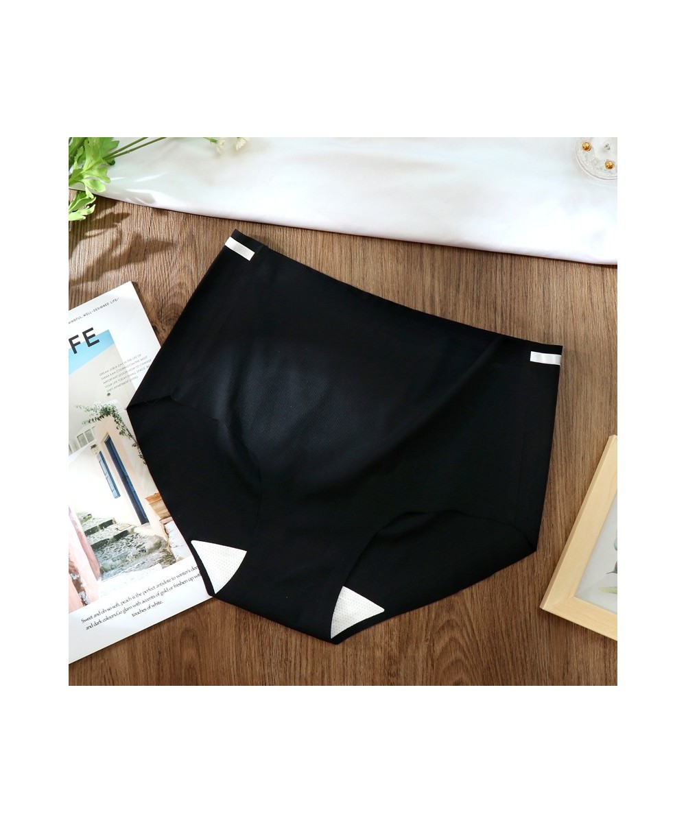 Plus Size Seamless Panties for Women Sexy Summer Ultra-thin Ice Silk Antibacterial Crotch High Waist Female Underwear $11.92 ...