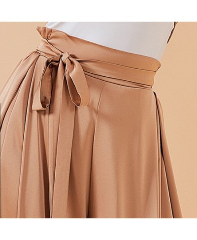 Chinese Skirt Pant Practice Dancing Clothes for Women Chiffon Wide Leg Culotte Flowy Belt Modern Folk National Dancer Costume...