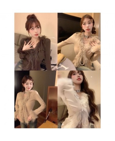 Sweet Hot Girls Long-sleeved Knitted Cardigan Women's Autumn and Winter Inner Atmosphere Slim Short Bottomed Sweat $40.34 - T...