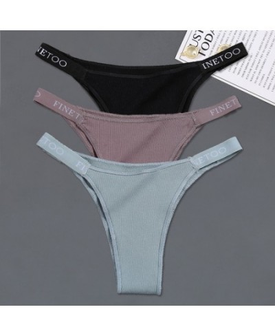 3Pcs/set Low Waist Brazilian Panties Women Cotton Bikini Panties M-XL Lady Comfortable Underwear Female Soft Underpants $13.2...