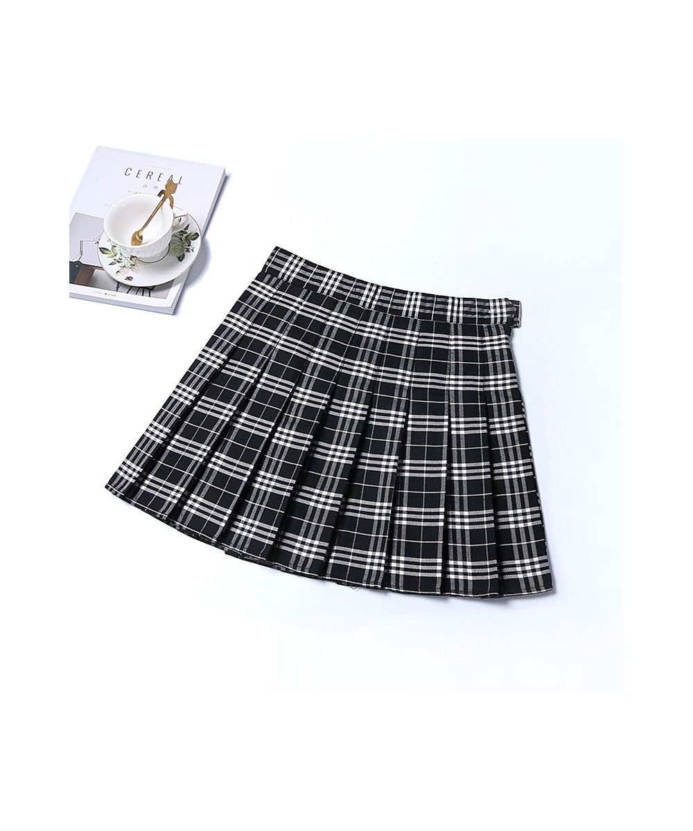 Japanese Schoolgirl Cosplay JK Uniform Plaid Women Pleated Skirts Summer High Waist Mini Skirt Sexy Cute A Line Harajuku $31....