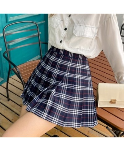 Japanese Schoolgirl Cosplay JK Uniform Plaid Women Pleated Skirts Summer High Waist Mini Skirt Sexy Cute A Line Harajuku $31....