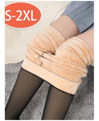 Winter Leggings Warm Thick High Waist Sexy Women Leggings Super Elastic Plus Velvet Skinny Tights Leggings $17.01 - Bottoms