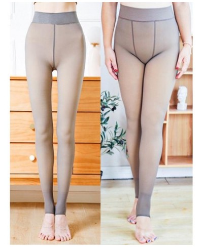 Winter Leggings Warm Thick High Waist Sexy Women Leggings Super Elastic Plus Velvet Skinny Tights Leggings $17.01 - Bottoms