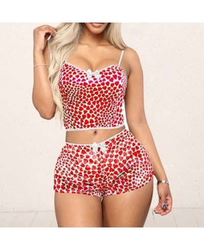 Women 2pcs Velvet Sleepwear Fashion Sexy Spaghetti Strap Velvet Shorts Pajama Set Ladies Sleepwear female Pajama Set $21.37 -...