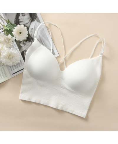 Seamless Tube Top Women Bra One Piece Push Up Underwear Wireless Bralette Beauty Back Cross straps Wrapped Chest Female $26.2...