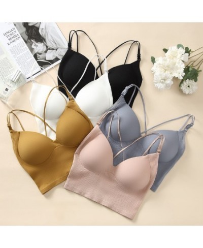 Seamless Tube Top Women Bra One Piece Push Up Underwear Wireless Bralette Beauty Back Cross straps Wrapped Chest Female $26.2...