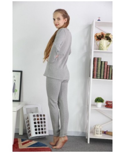 New Winter Style thermal underwear plus velvet thicke at home sets Plus Size 5XL Warm Long Johns suits $65.55 - Underwear