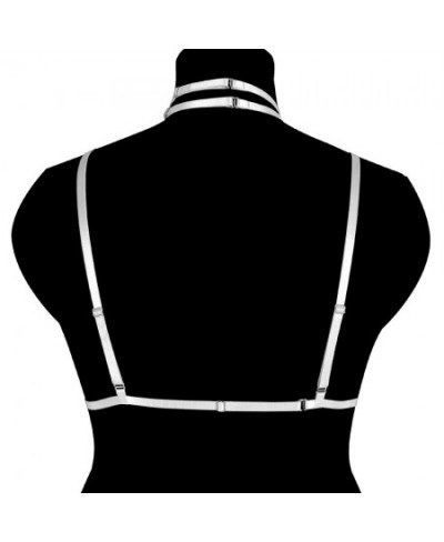 White Bondage Fetish Bdsm Body Harness Plus Size Underwear Busty Women Sword Belt Sexy Cage Punk Goth Festival Rave Costume $...