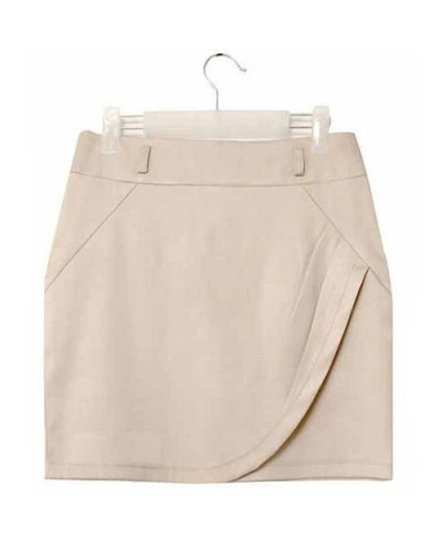 Mini Skirt 2023 Spring Summer High Waist Woman Short Skirt Saia Faldas cortas Cintura Alta Formal Black/Beige Pencil Skirts $...