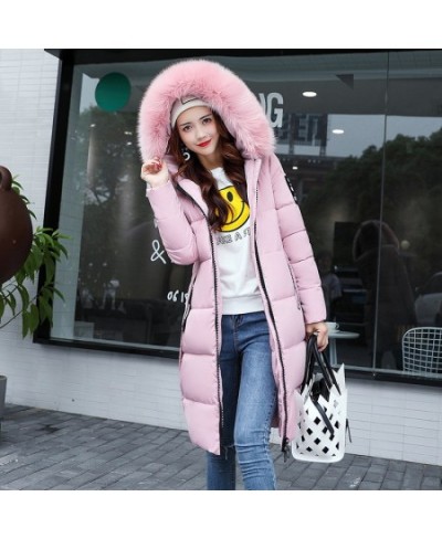 Winter new Korean women's long cotton-padded jacket women's down cotton-padded slim cotton-padded jacket coat $92.70 - Jacket...