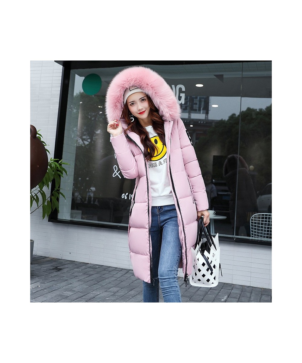 Winter new Korean women's long cotton-padded jacket women's down cotton-padded slim cotton-padded jacket coat $92.70 - Jacket...