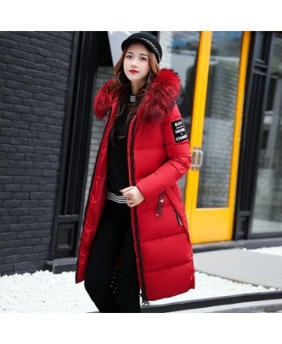 Winter new Korean women's long cotton-padded jacket women's down cotton-padded slim cotton-padded jacket coat $92.70 - Jacket...