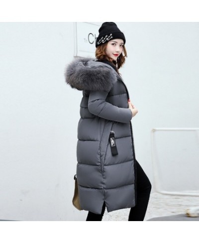 Winter new Korean women's long cotton-padded jacket women's down cotton-padded slim cotton-padded jacket coat $92.70 - Jacket...