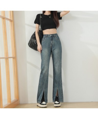 Flare Wide Leg Jeans Women High Waist Loose Mom Denim Pants 2023 Fashion Vintage Casual Straight Trousers Streetwear New $47....