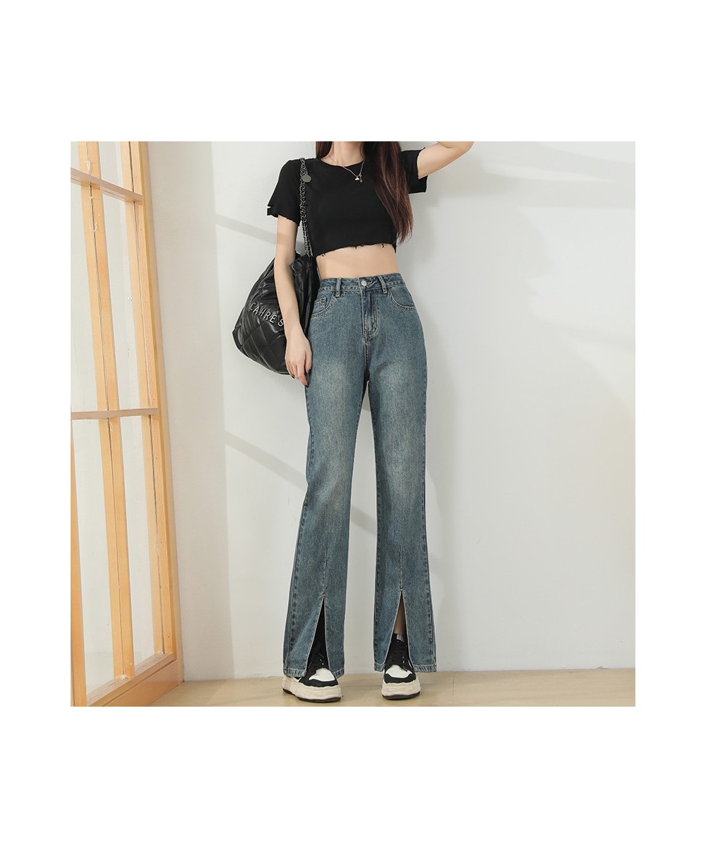 Flare Wide Leg Jeans Women High Waist Loose Mom Denim Pants 2023 Fashion Vintage Casual Straight Trousers Streetwear New $47....