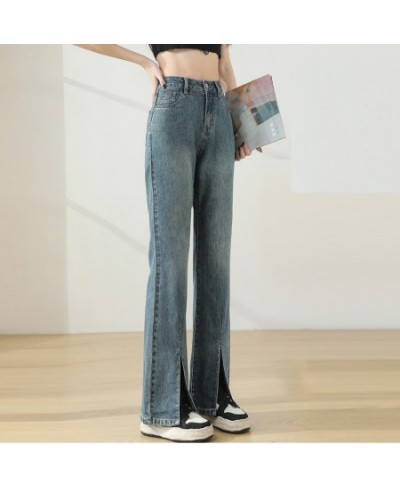 Flare Wide Leg Jeans Women High Waist Loose Mom Denim Pants 2023 Fashion Vintage Casual Straight Trousers Streetwear New $47....