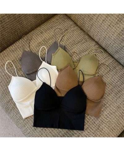 2023 Women Lingerie Push Up Bra with Chest Pad Female Soft Brassreie Fashion Solid Color Top $13.71 - Underwear