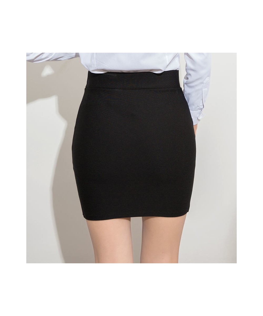 Skirts Women Solid Black Office Ladies Basic High Elastic Sexy Empire Simple All-match Popular Female Skinny Mini Abdomen $23...