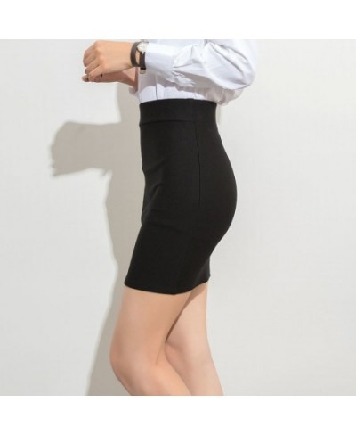 Skirts Women Solid Black Office Ladies Basic High Elastic Sexy Empire Simple All-match Popular Female Skinny Mini Abdomen $23...