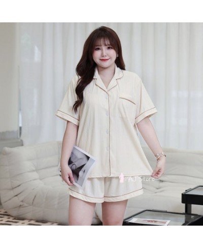 Women Pajamas Set with Shorts Home Outfit Soft Comfortable Clothes for Home Casual Big Size 7XL Womens Loungewear Set $47.72 ...