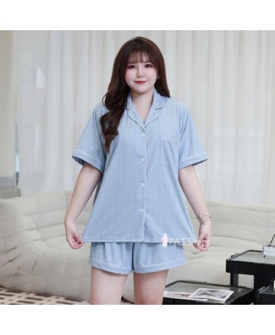 Women Pajamas Set with Shorts Home Outfit Soft Comfortable Clothes for Home Casual Big Size 7XL Womens Loungewear Set $47.72 ...