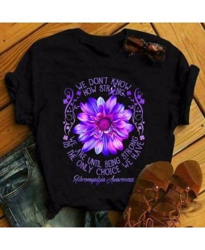 Purple Lotus Print T Shirt Women Short Sleeve O Neck Loose Tshirt Summer Women Tee Shirt Tops Camisetas Mujer $20.72 - Women ...