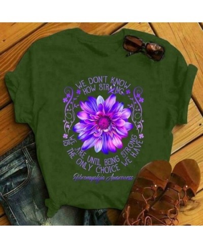 Purple Lotus Print T Shirt Women Short Sleeve O Neck Loose Tshirt Summer Women Tee Shirt Tops Camisetas Mujer $20.72 - Women ...