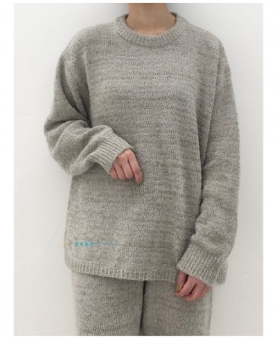 Japan Original GP Winter Sleepwear Solid Color Knitted Sweater Style Pajamas Home Wear Loungewear $93.92 - Sleepwears