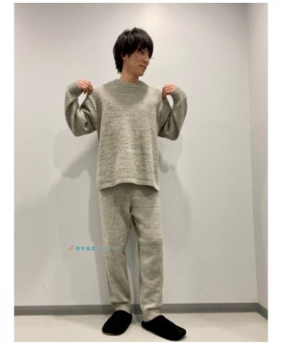 Japan Original GP Winter Sleepwear Solid Color Knitted Sweater Style Pajamas Home Wear Loungewear $93.92 - Sleepwears