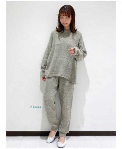 Japan Original GP Winter Sleepwear Solid Color Knitted Sweater Style Pajamas Home Wear Loungewear $93.92 - Sleepwears