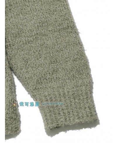 Japan Original GP Winter Sleepwear Solid Color Knitted Sweater Style Pajamas Home Wear Loungewear $93.92 - Sleepwears