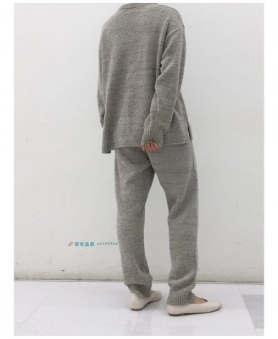 Japan Original GP Winter Sleepwear Solid Color Knitted Sweater Style Pajamas Home Wear Loungewear $93.92 - Sleepwears