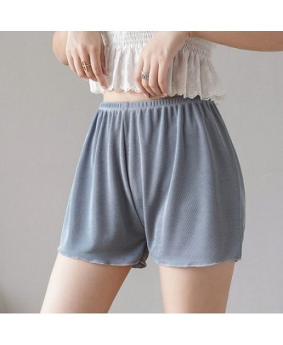 Ice Silk Safety Short Pants Anti-empty Summer Plus Size Womans Lounge Wear Loose Pajama Short Pants Women Soft Home Cute Shor...