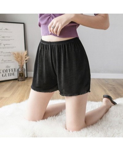 Ice Silk Safety Short Pants Anti-empty Summer Plus Size Womans Lounge Wear Loose Pajama Short Pants Women Soft Home Cute Shor...