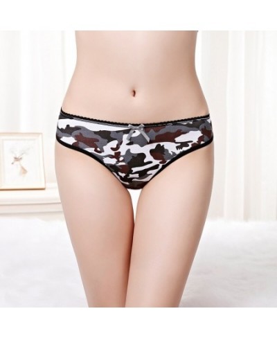 3pcs/Set Sexy Panties Woman Thongs and G Strings Camouflage Style Cute Low Waist Cotton Briefs Soft Comfortable Lady Lingerie...