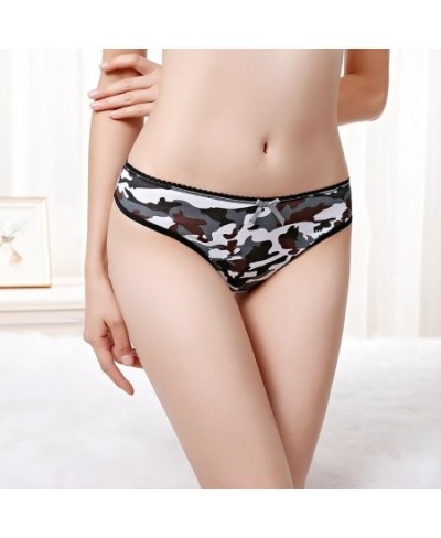 3pcs/Set Sexy Panties Woman Thongs and G Strings Camouflage Style Cute Low Waist Cotton Briefs Soft Comfortable Lady Lingerie...