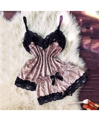 Women Sexy Sleepwear 2023 New Fashion Ladies Solid Color Pajama Set Suspender Tops Shorts Underwear Pajamas Suit $22.47 - Sle...