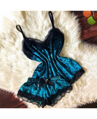 Women Sexy Sleepwear 2023 New Fashion Ladies Solid Color Pajama Set Suspender Tops Shorts Underwear Pajamas Suit $22.47 - Sle...