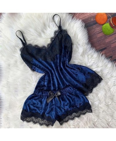 Women Sexy Sleepwear 2023 New Fashion Ladies Solid Color Pajama Set Suspender Tops Shorts Underwear Pajamas Suit $22.47 - Sle...