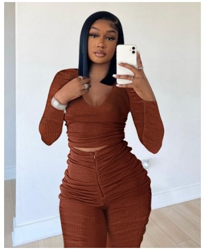 two piece set women outfits 2 piece set pants sets crop top pants fall outfits women sweatsuits tracksuit woman two pieces se...