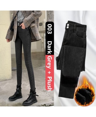 Women Jeans Female Denim Pants Womens Skinny Jeans Slim Pants High Waisted Stretch Denim Jeans Blue Retro Washed Trousers $47...