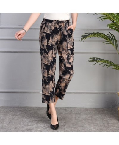 Summer Women Harem Pants 2023 High Waist Print Loose Vintage Ankle-Length Pants Female Elastic Waist Trousers $27.15 - Pants ...