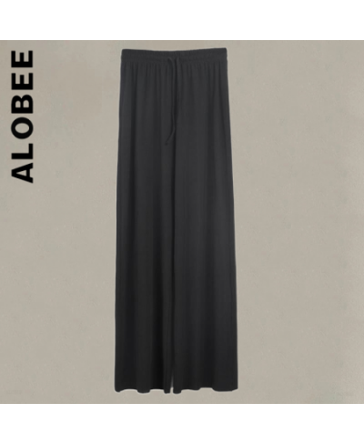 Alobee New Women Trousers Pants Wide Leg High Waist For Women Baggy Pant Elegant Sweatpants Long Trendy Female Streetwear $30...