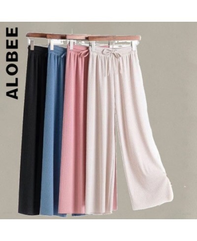 Alobee New Women Trousers Pants Wide Leg High Waist For Women Baggy Pant Elegant Sweatpants Long Trendy Female Streetwear $30...